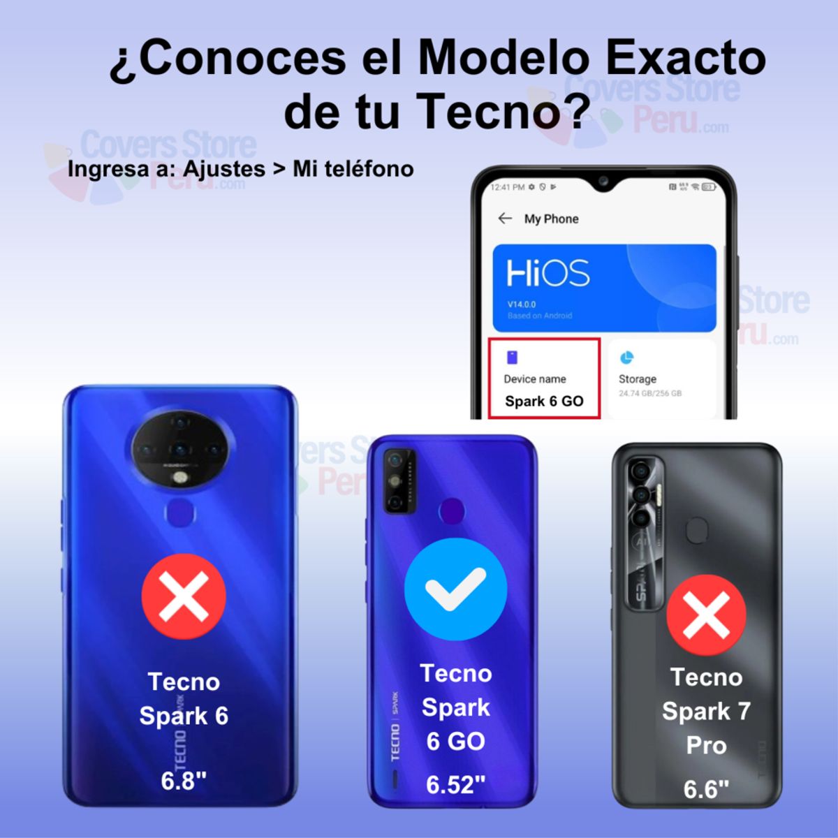 GENERICO - Funda Case para Tecno SPARK 6 Go Flip Cover Negro Antishock Resistente