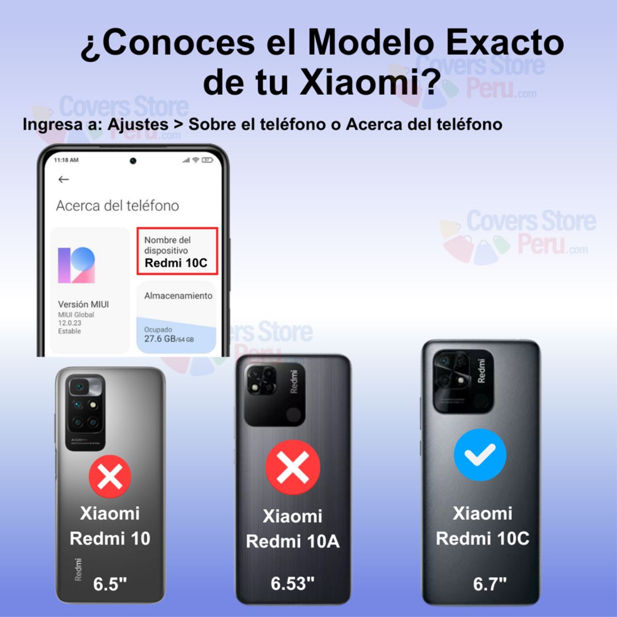GENERICO - Funda Case para Xiaomi Redmi 10C Flip Cover Azul Antishock Resistente