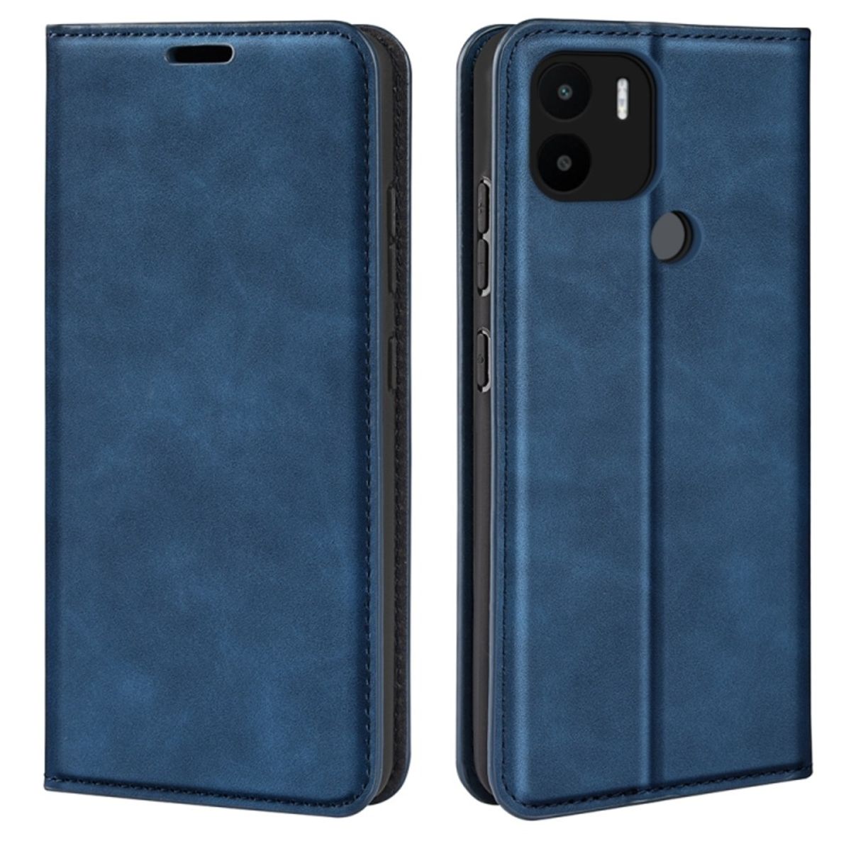 GENERICO - Funda para Xiaomi Redmi A1 Plus  Flip Cover Azul Antishock Resistente