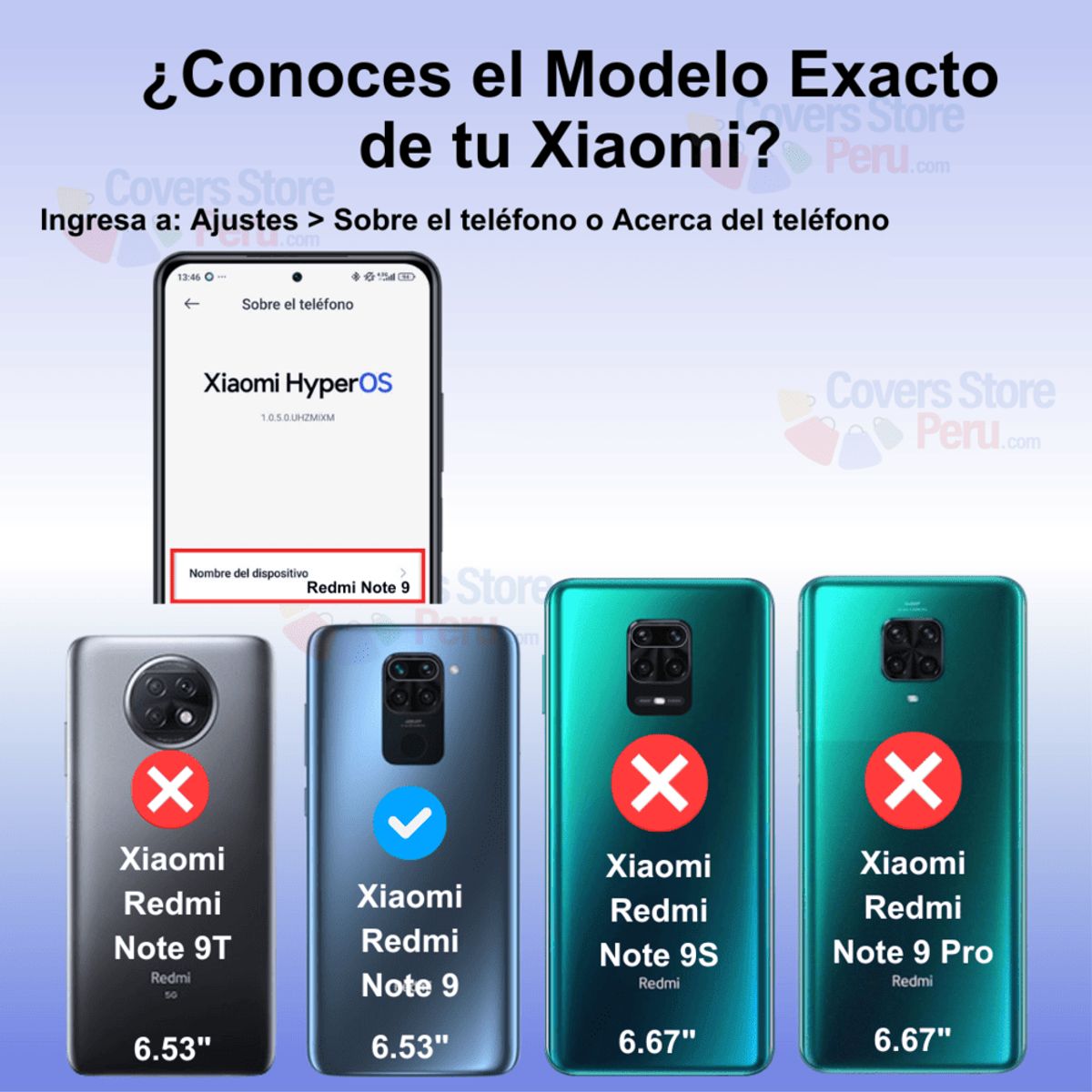 GENERICO - Funda Case para Xiaomi Note 9 Flip Cover Azul Antishock Resistente