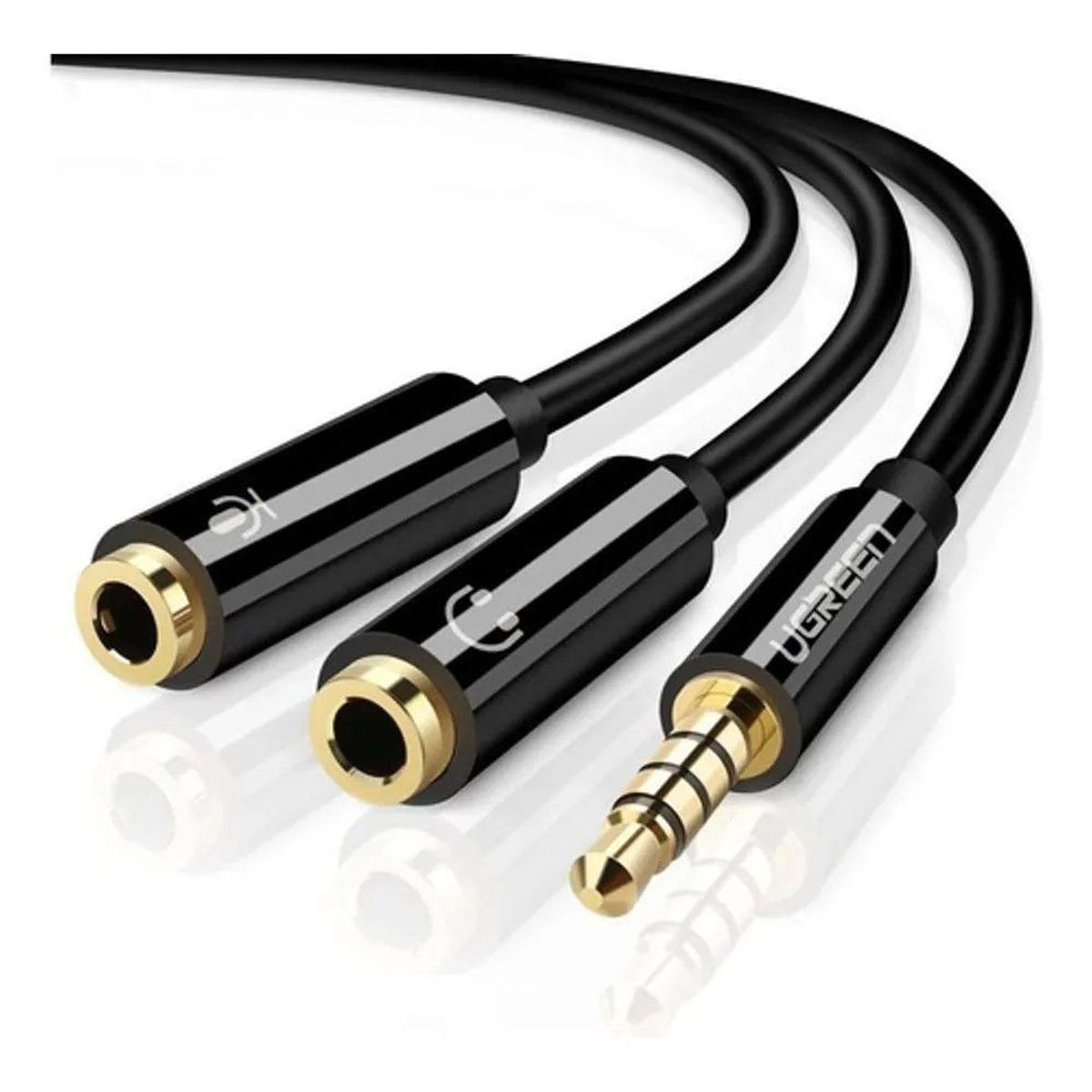 UGREEN - Cable Ugreen 3.5 mm Splitter Mini Jack AUX AV141 Micrófono - 30620