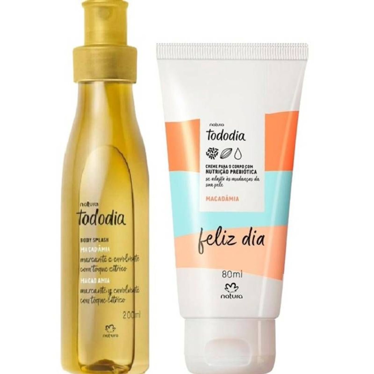NATURA - Tododia Macadamia Body Splash y Crema para el cuerpo -Natura