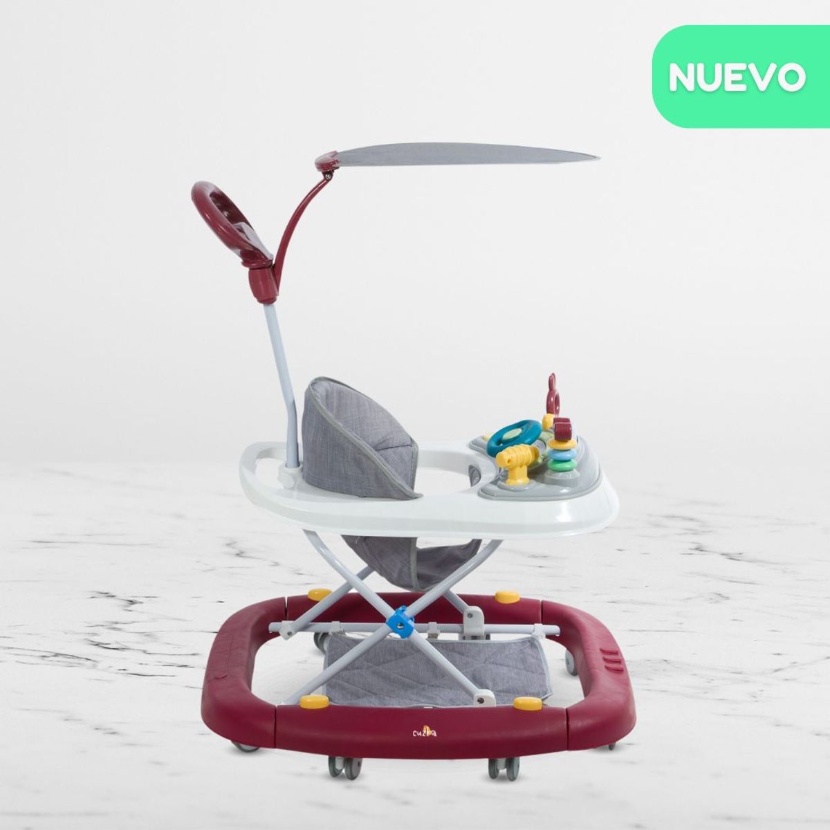 EBABY - Andador Mecedora 4 en 1 para Bebés «LUA» Red