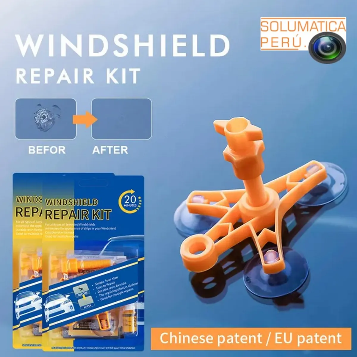 GENERICO - Kit Reparacion De Parabrisas - Original Resina Restauradora