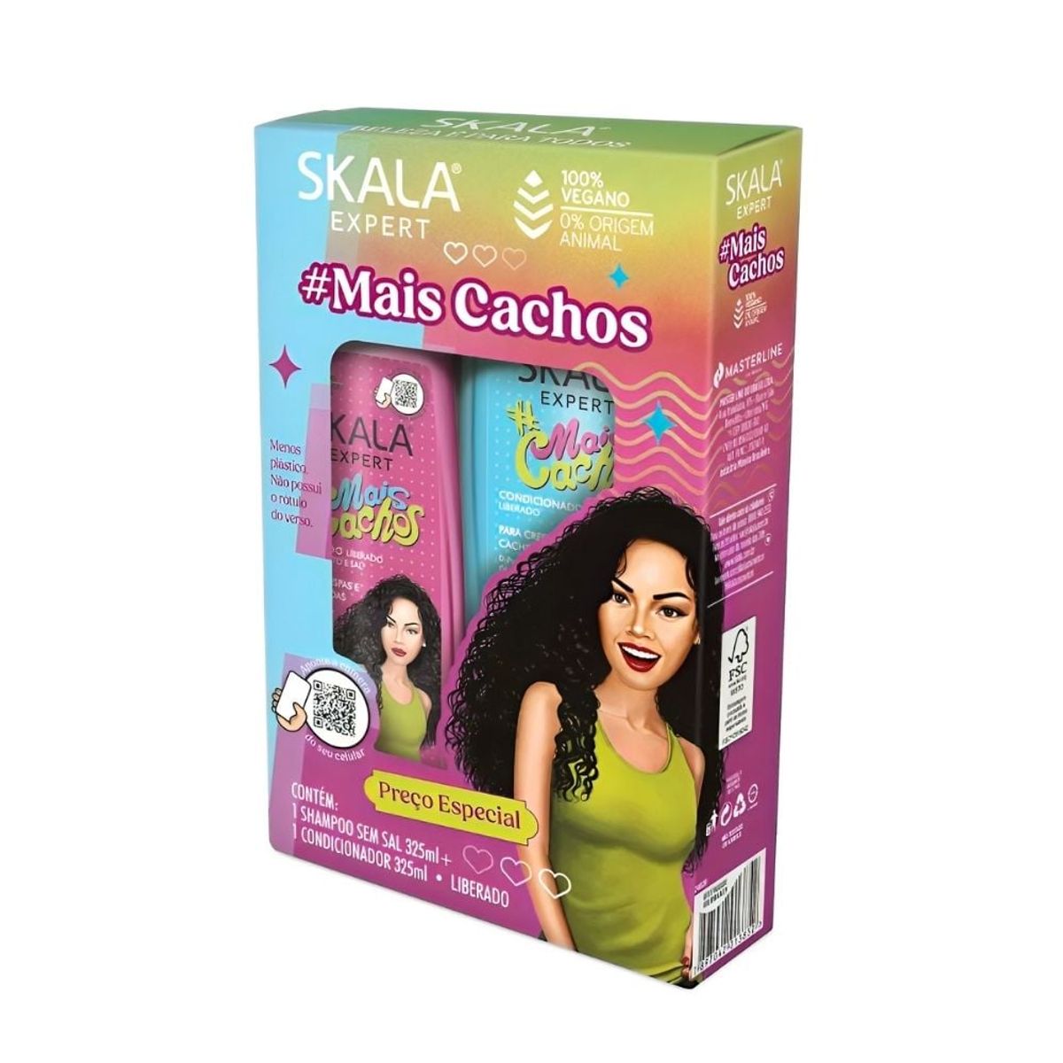 SKALA - Shampoo Acondicionador Mais Cachos Skala Expert 325ml Duo Pack