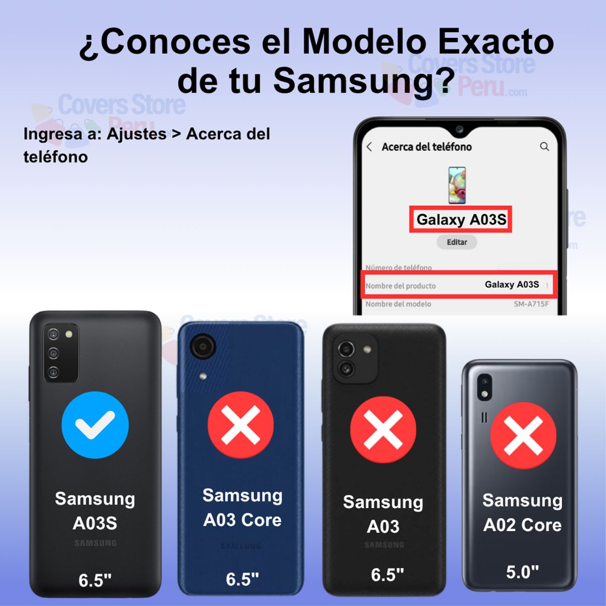 GENERICO - Funda Case para Samsung A03S Flip Cover Lila Antishock Resistente