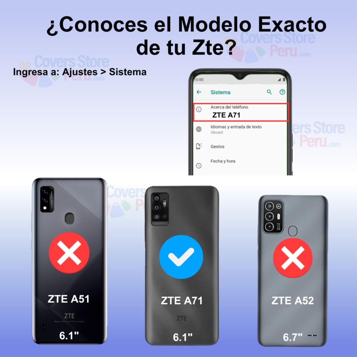 GENERICO - Funda Case para Zte A71 Flip Cover Lila Antishock Resistente
