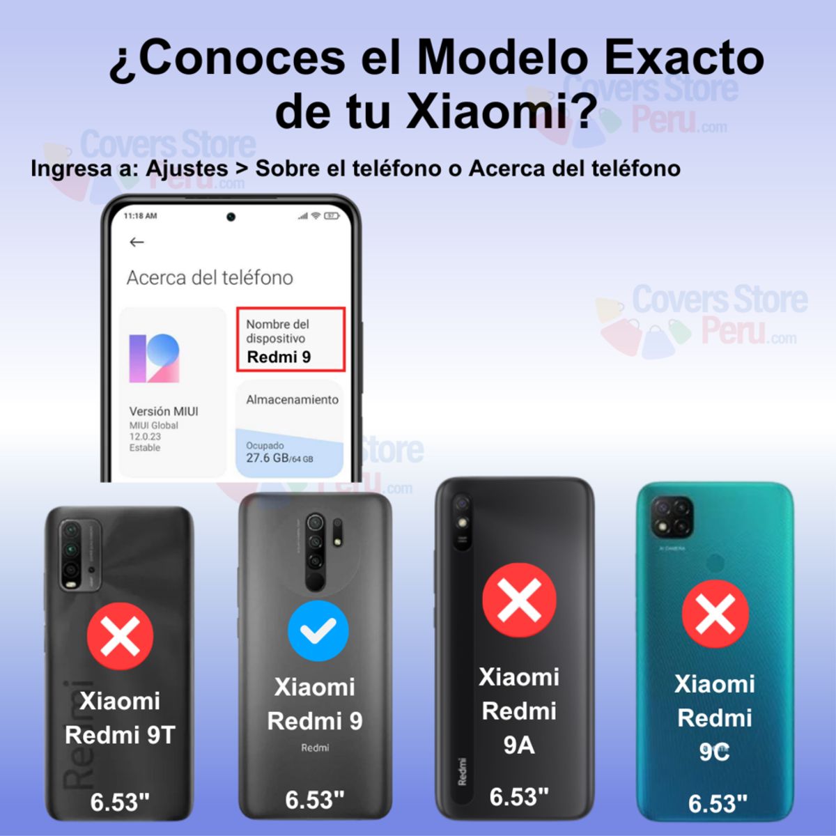 GENERICO - Funda Case para Xiaomi Redmi 9 Flip Cover Lila Antishock Resistente