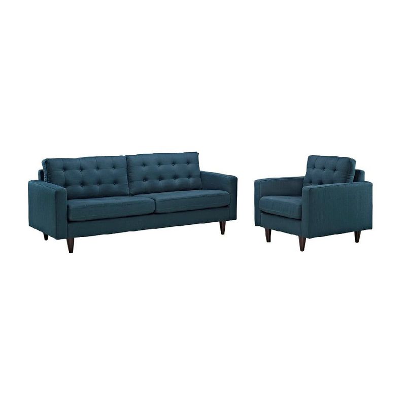 FABIANI HOME - Juego de Sala LINDA 3-1 Vintage Fabiani Azul Cobalto