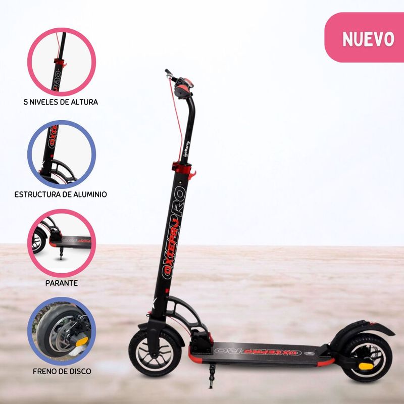 OXIEPRO - Scooter Grande de Aluminio «URPI» Red