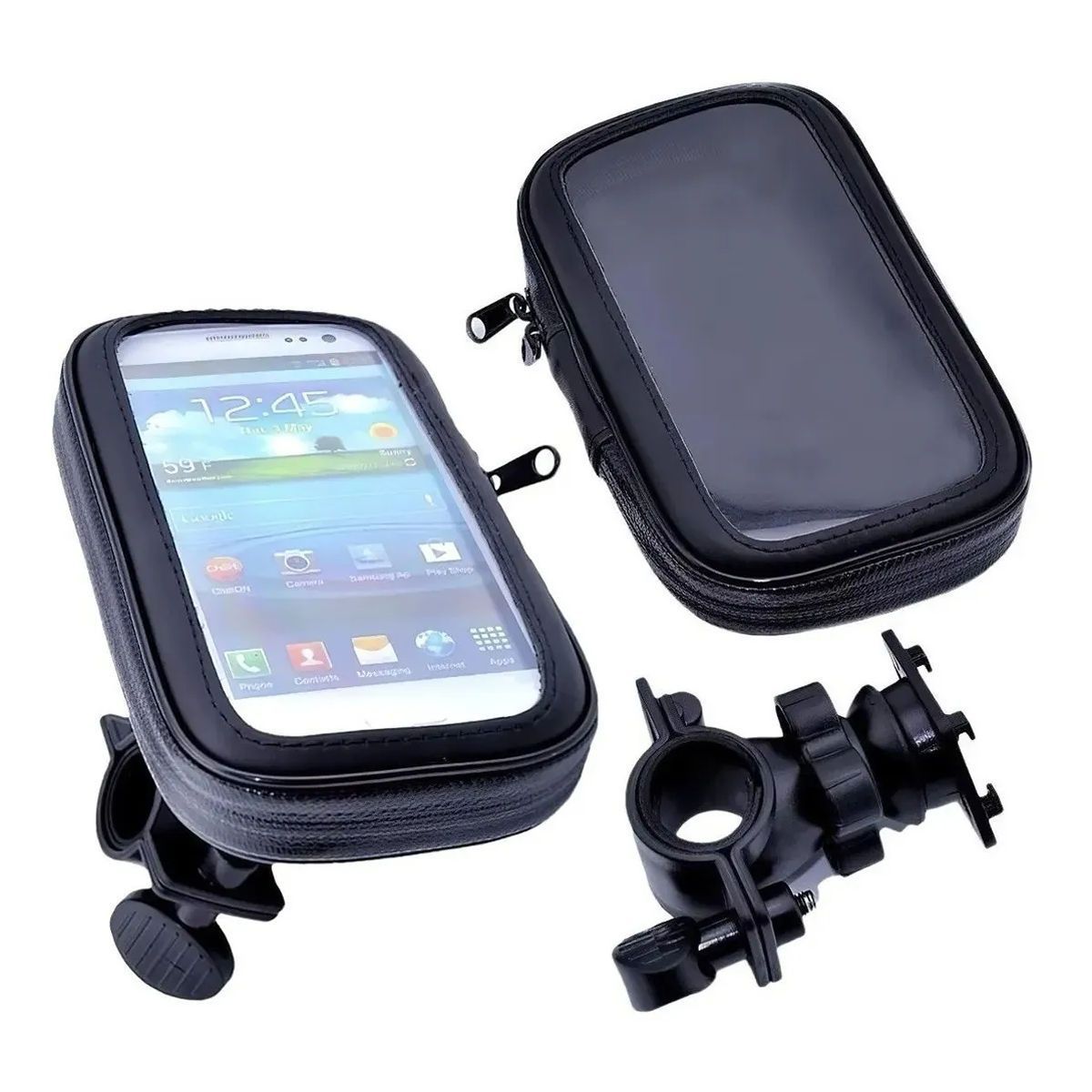 GENERICO - Holder Case Impermeable para Moto Bicicleta Scooter Soporte hasta 65