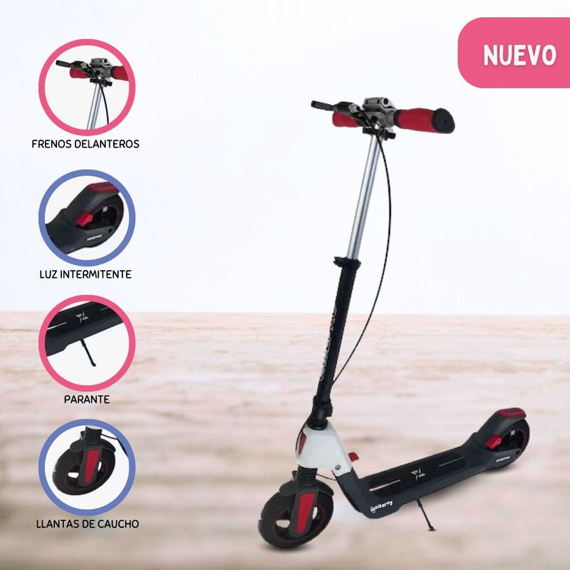 OXIEPRO - Scooter Lineal de Aluminio «VENOM» Red