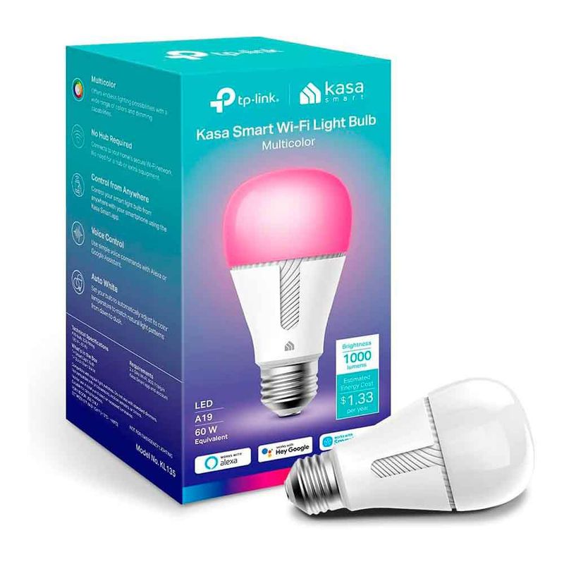 TP LINK - Foco Led Inteligen TP-Link Alexa Google 60W Multico Kasa Smart KL135