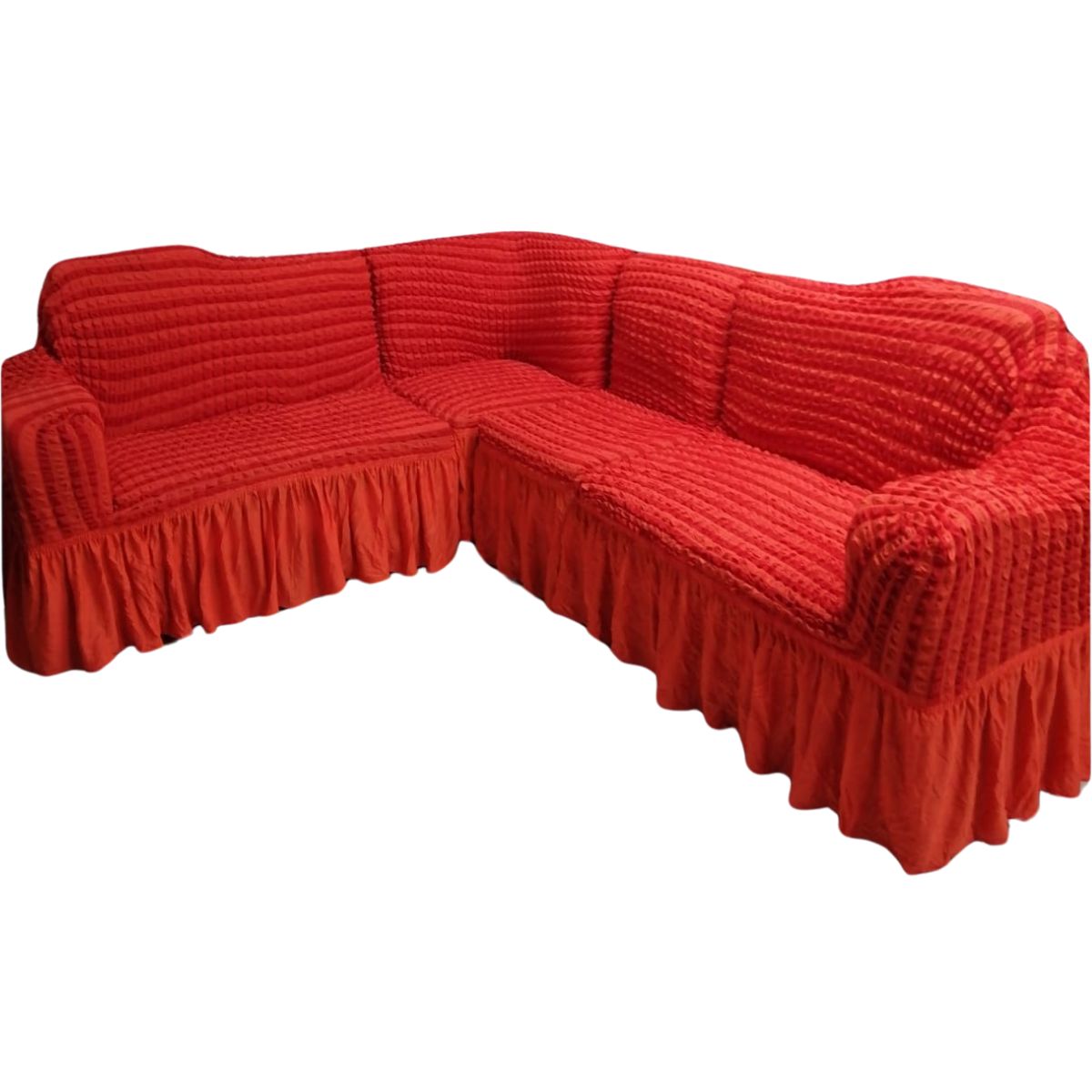 SALA FABULOSA - Funda de mueble modular 4 pzs Spandex burbuja NARANJA