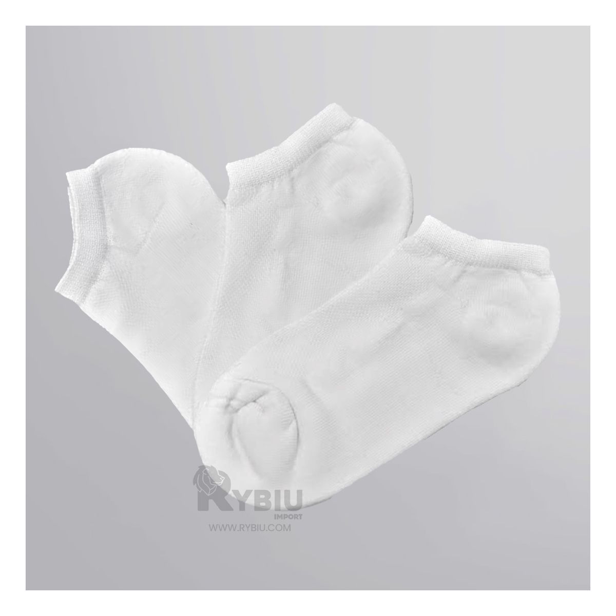 RYBIU IMPORT - Medias Taloneras Frescas Mujer Pack x3