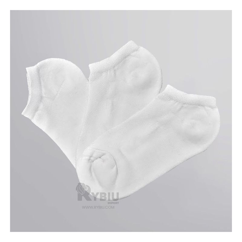 RYBIU IMPORT - Medias Taloneras Frescas Mujer Pack x3