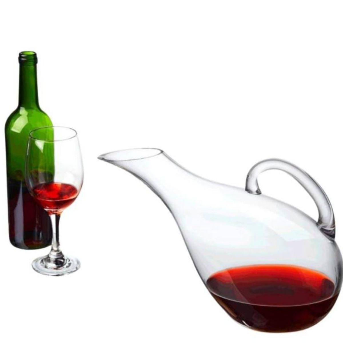 GENERICO - INPIRA JARRA DECANTADORA PARA VINO CON ASA Y BOQUILLA INCLINADA