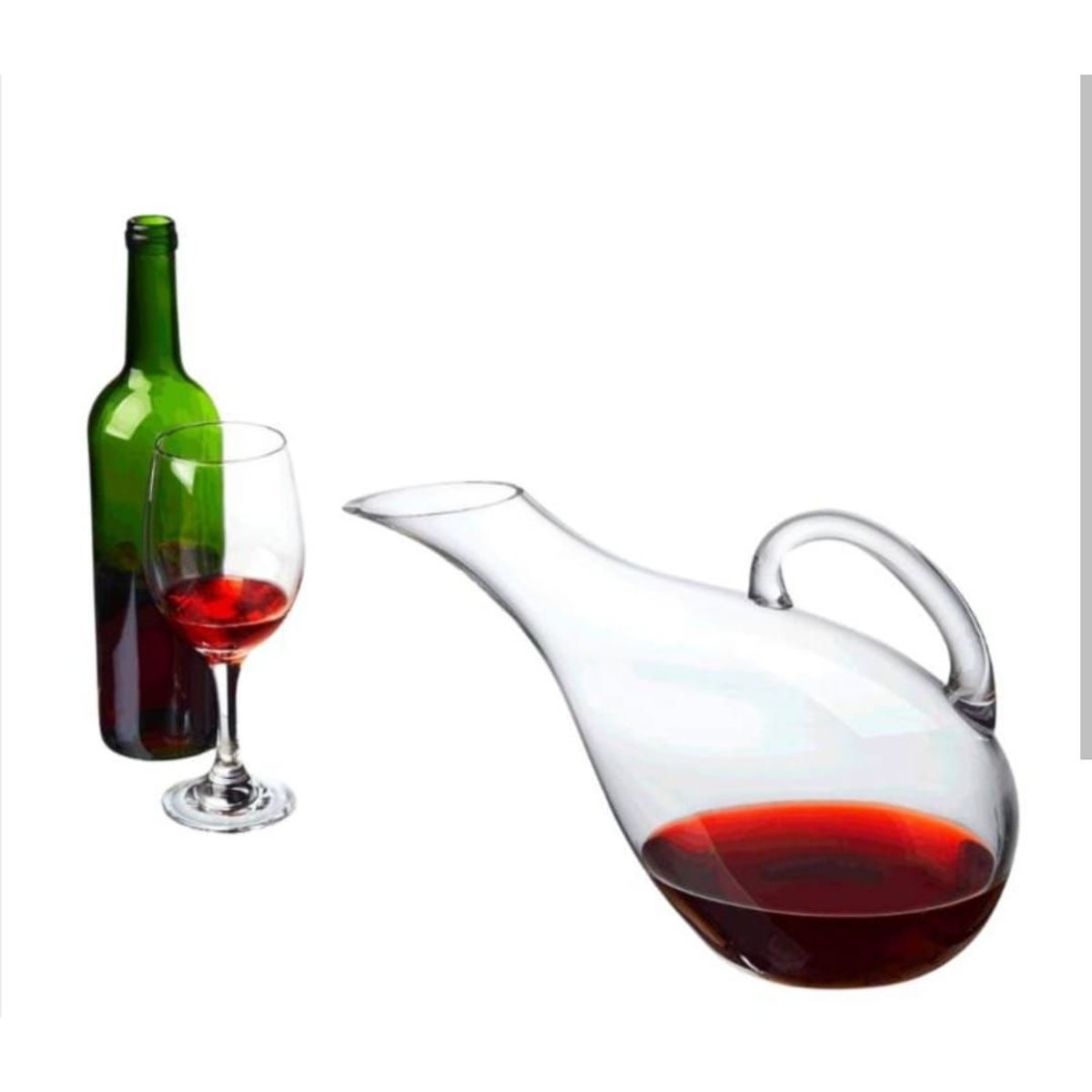 GENERICO - INPIRA JARRA DECANTADORA PARA VINO CON ASA Y BOQUILLA INCLINADA