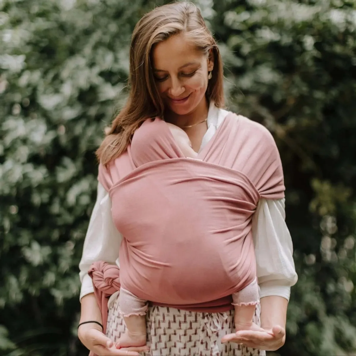 GENERICO - Fular NEW BORN Nemito 100% algodón PALO ROSA