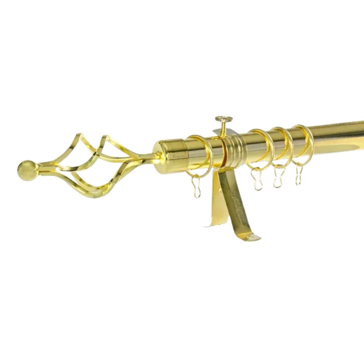 SALA FABULOSA - Barra / tubo dorado para cortina es graduable de 1.60 a 3 mts