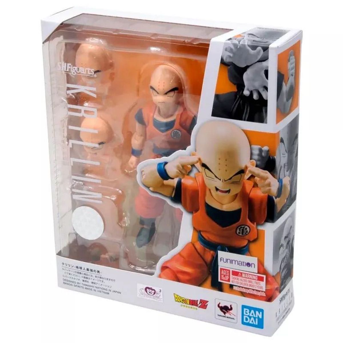 BANDAI - Krilin Dragon Ball Z SH Figuarts Krillin Strongest Man