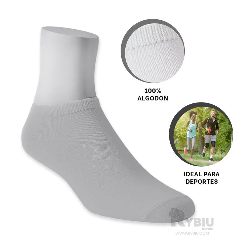 RYBIU IMPORT - Pack 3 Medias Taloneras Mujer Rybiu