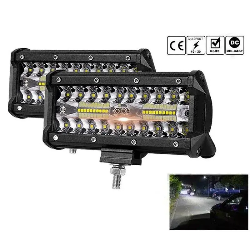JET - Barras Led Vehículo 17cm Blanco 2 en 1 Cree Led