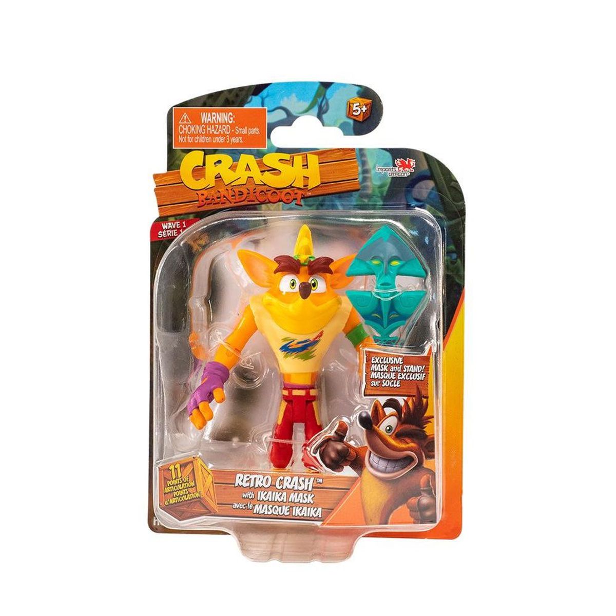 CRASH BANDICOOT - Crash Bandicoot Figura Retro Crash Articulado