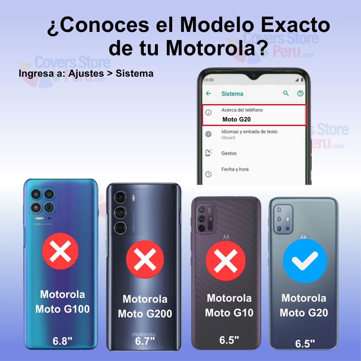 GENERICO - Funda Case for Motorola Moto G20 Flip Cover Lila Antishock Resistente