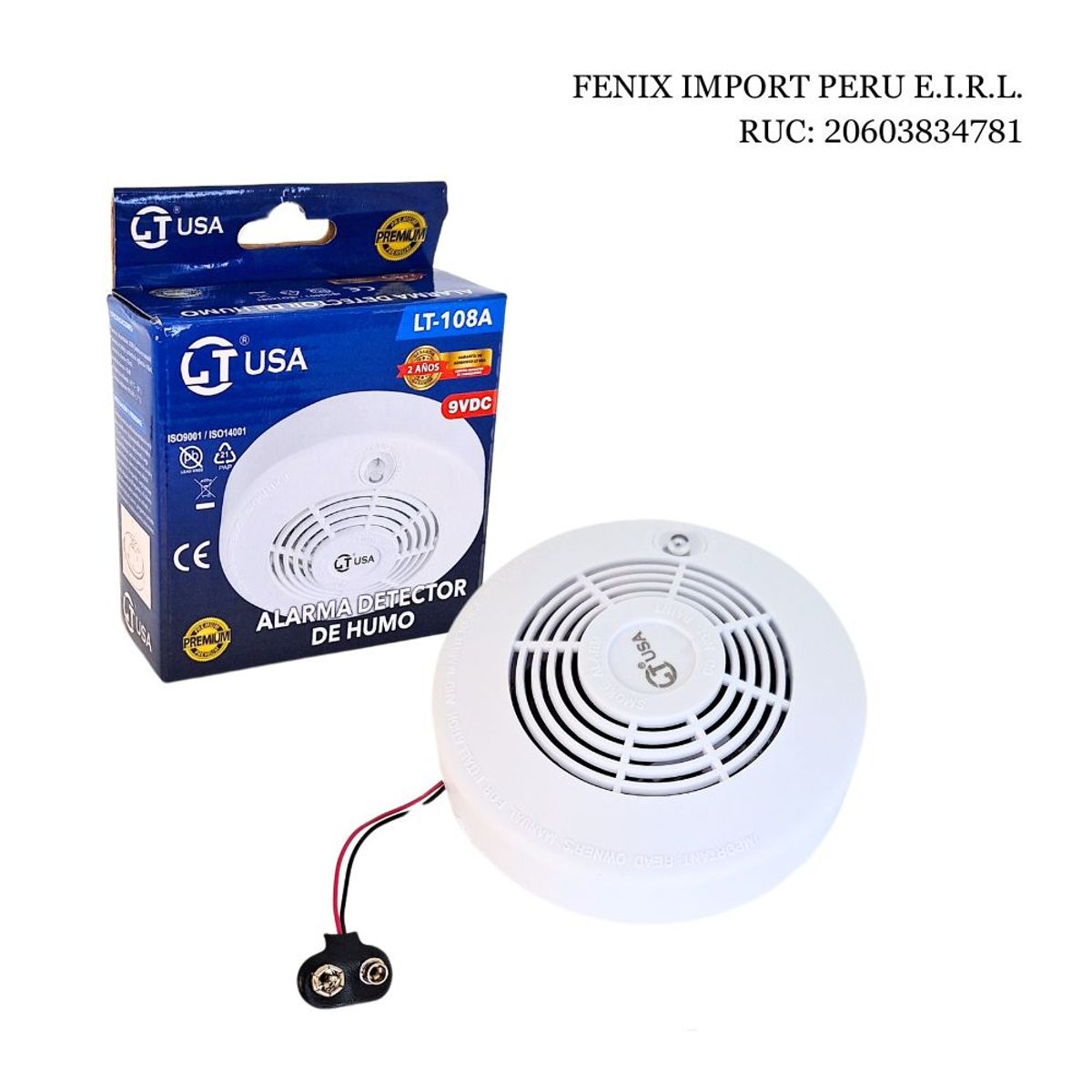 GENERICO - Alarma Detector de Humo LTusa - LT108A