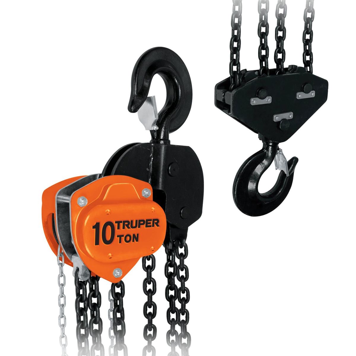 TRUPER - Polipasto industrial de cadena, 10 toneladas