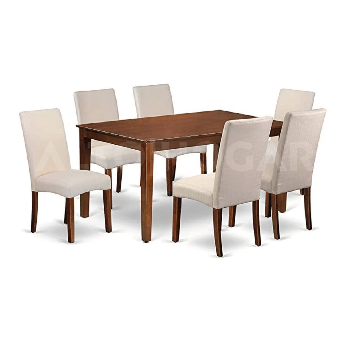 ALTO HOGAR - Juego de Comedor Alto Hogar 6 Sillas Concept Beige