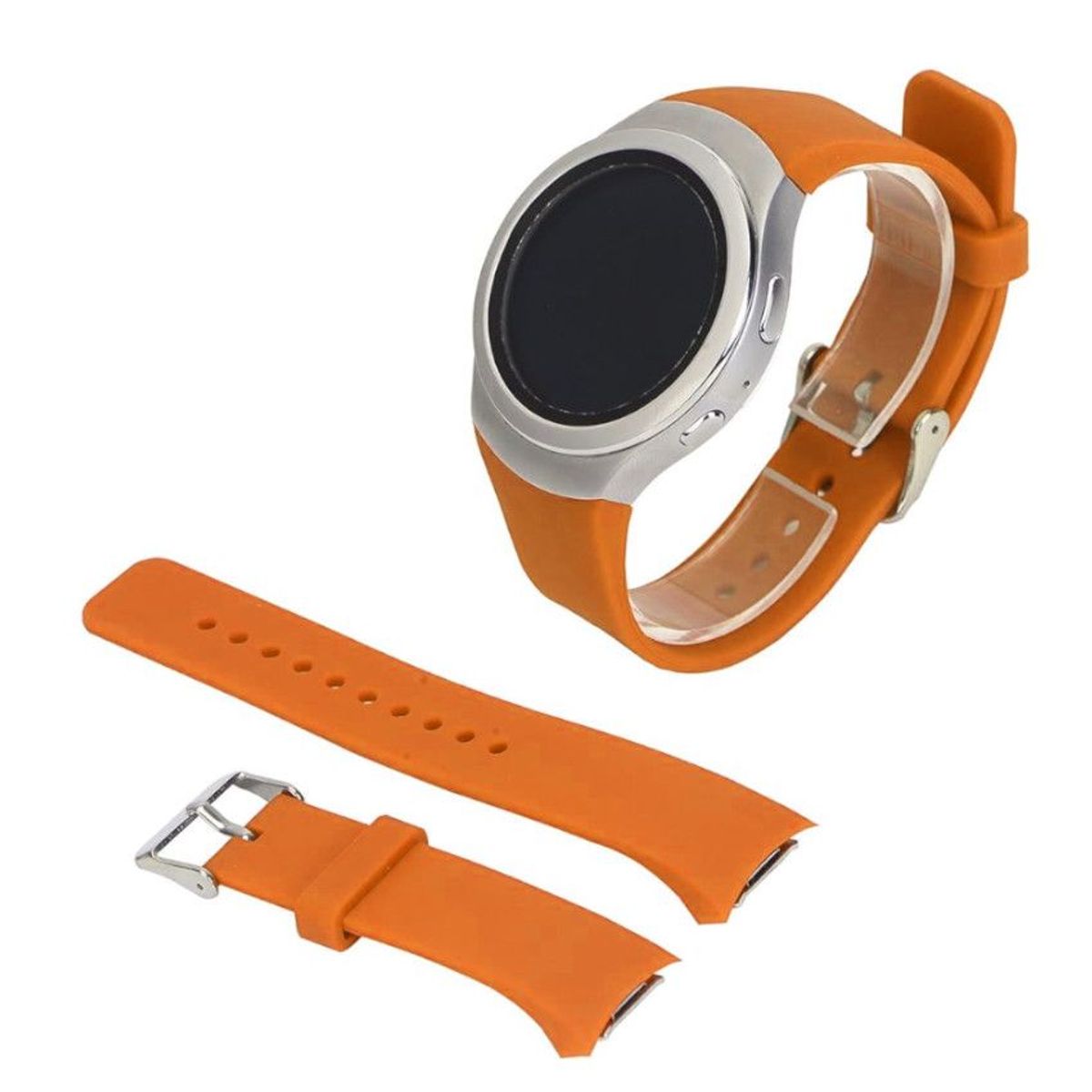 GENERICO - Correa Para Samsung Smartwatch Gear S2 R720 R730 Silicona Reemplazable