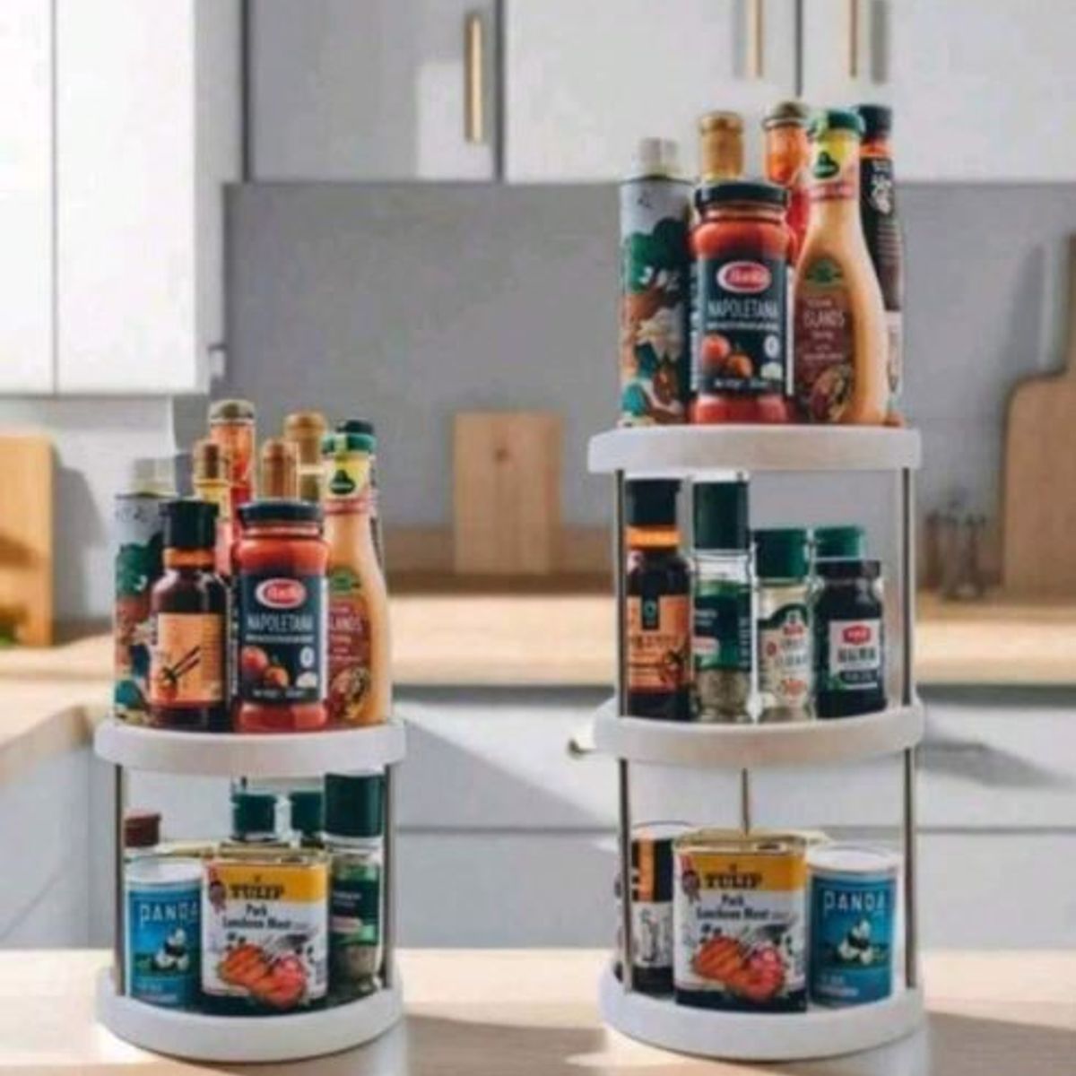 GENERICO - Organizador Giratorio De Cocina Multifuncional