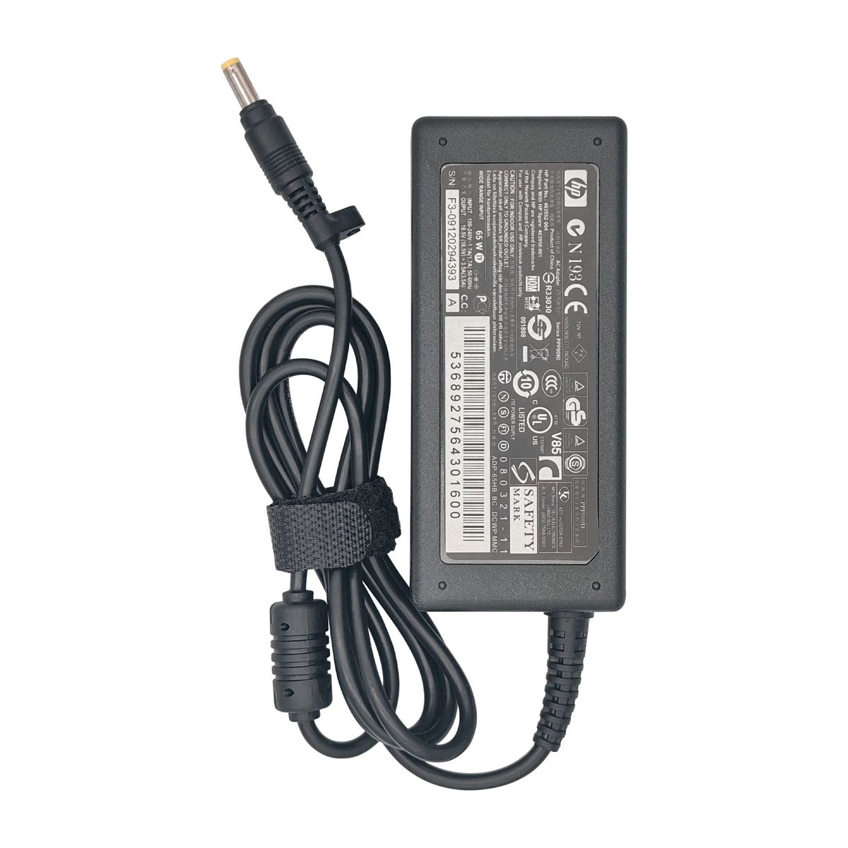 HP - CARGADOR PARA LAPTOP HP COMPAQ 18.5V 3.5A 65W P/N:PPP009L