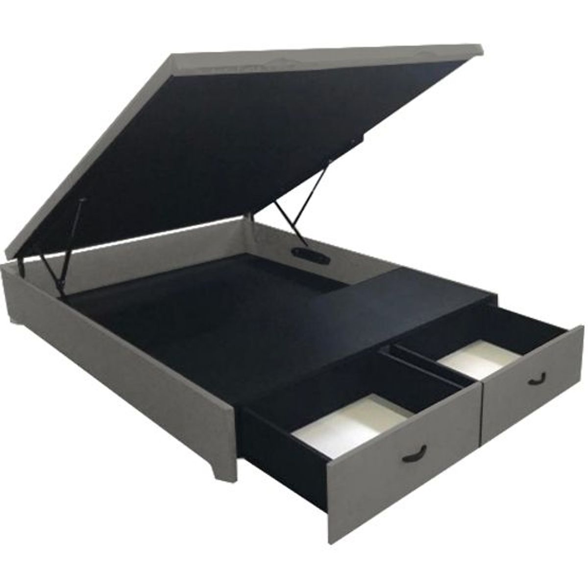 BARAKA HOME - Box Espacio Yambol 1.5 Plz - Gris Oscuro