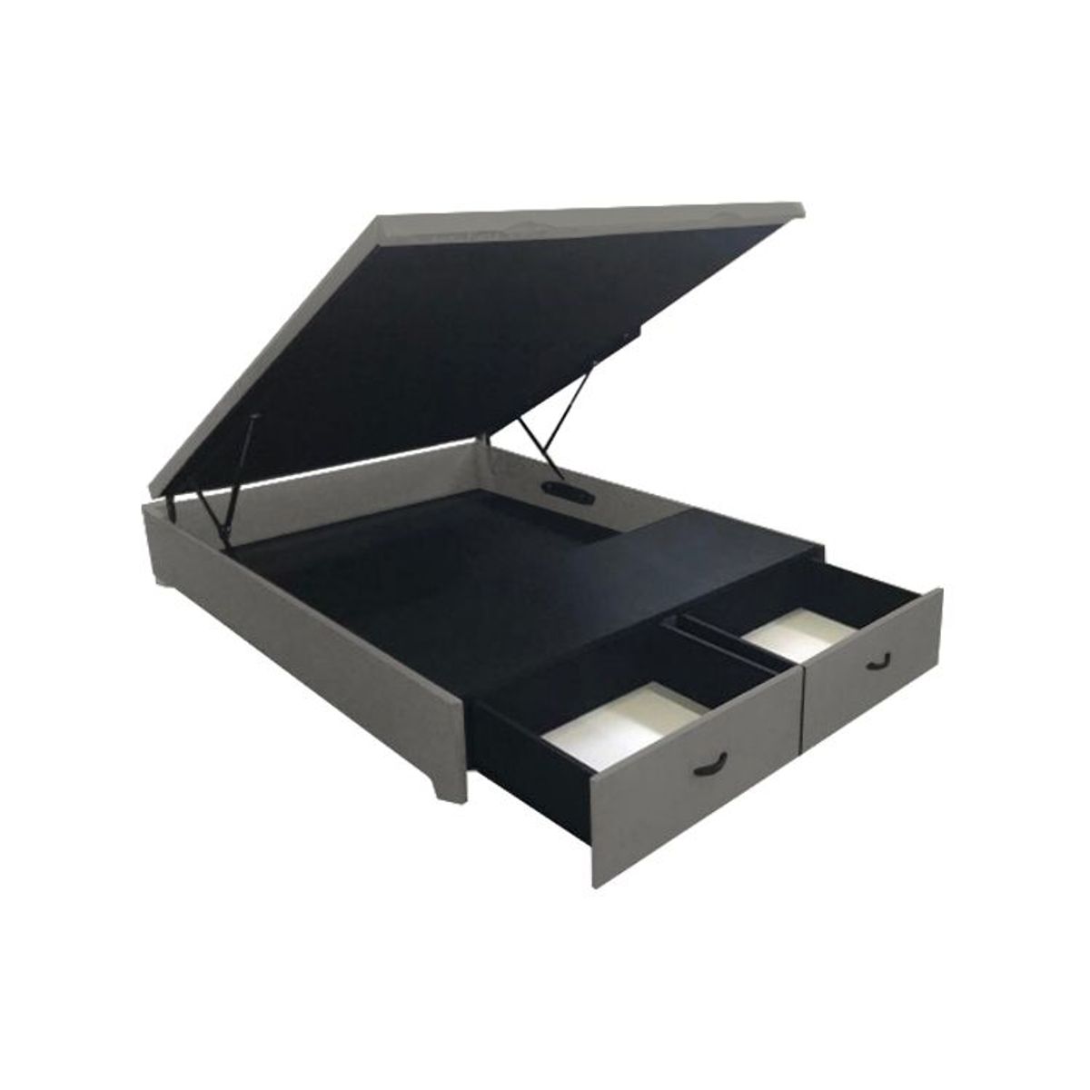 BARAKA HOME - Box Espacio Yambol 1.5 Plz - Gris Oscuro