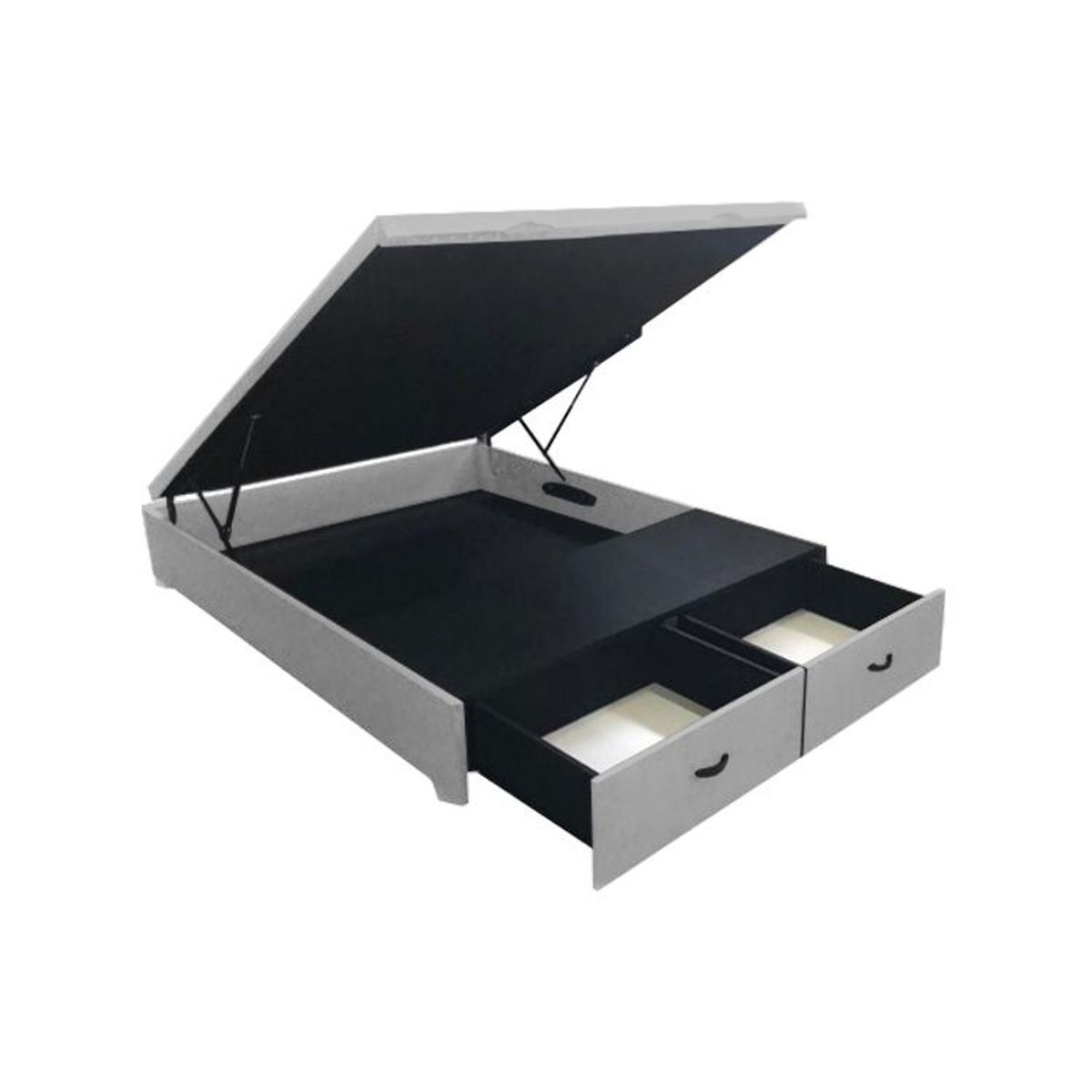 BARAKA HOME - Box Espacio Yambol 1.5 Plz - Gris Claro