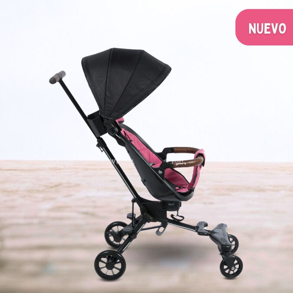EBABY - Coche Plegable Giratorio 360º «EASY TRAVEL» Pink