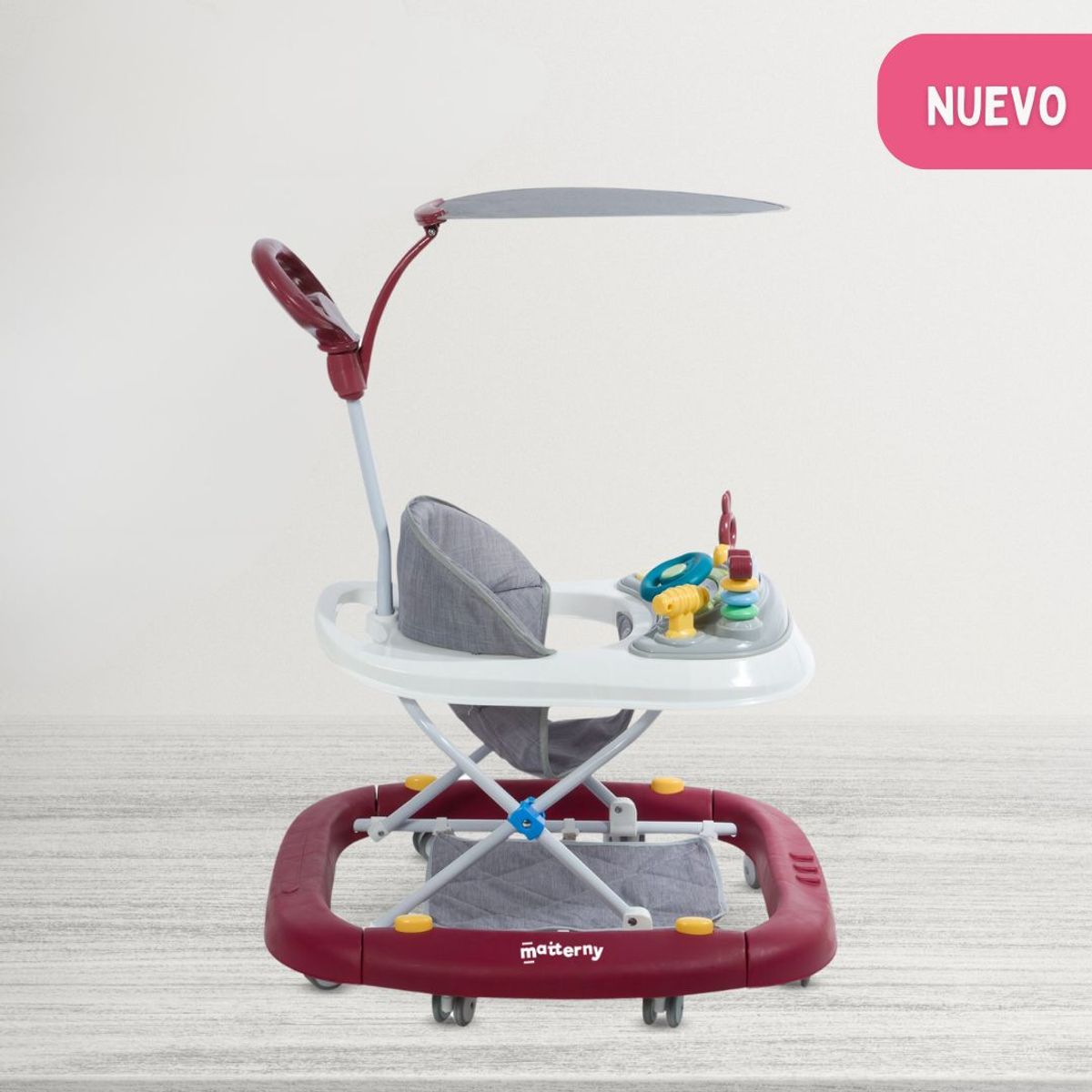 EBABY - Andador Mecedora 4 en 1 para Bebés «LUA» Red