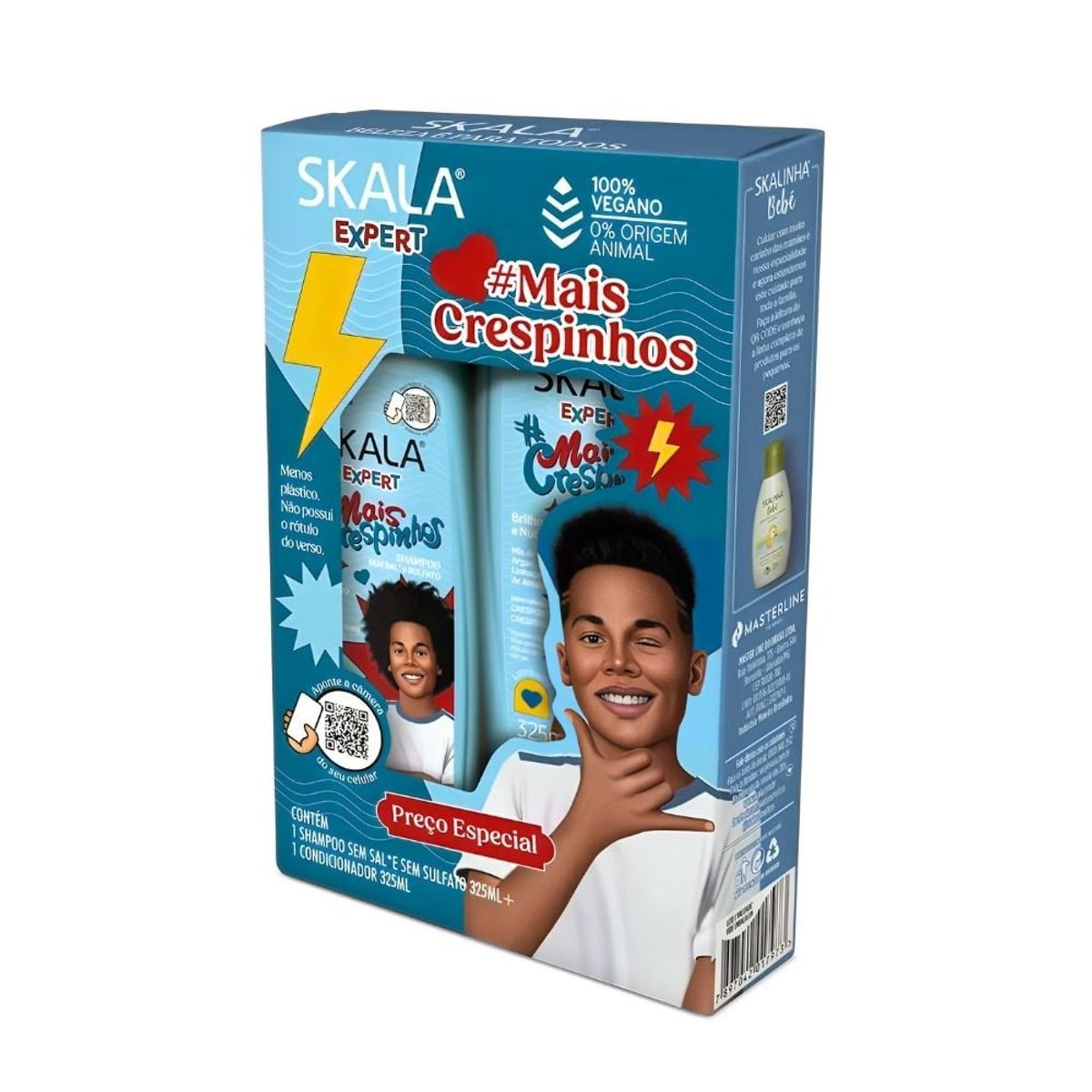 SKALA - Shampoo Acondicionador Mais Crespinhos Skala Expert 325ml Duo Pack