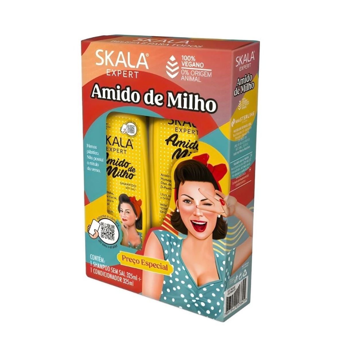 SKALA - Shampoo Acondicionador Amido de Milho Skala Expert 325ml Duo Pack