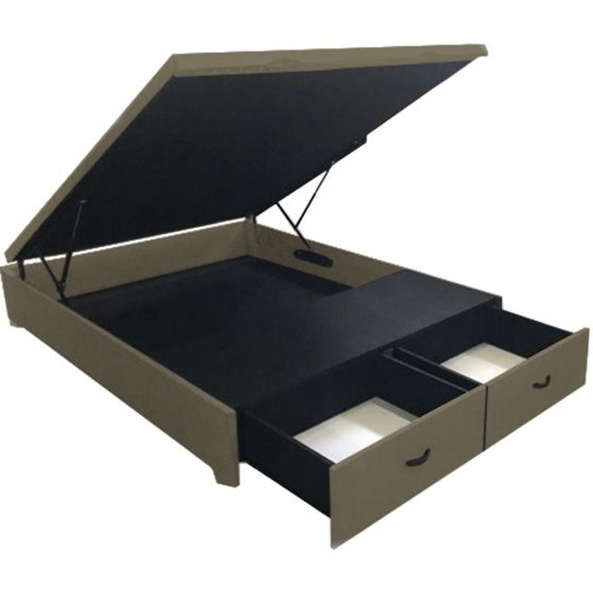 BARAKA HOME - Box Espacio Yambol 2 Plz - Beige Oscuro