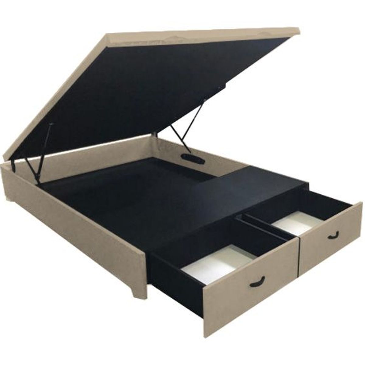 BARAKA HOME - Box Espacio Yambol 2 Plz - Beige Claro