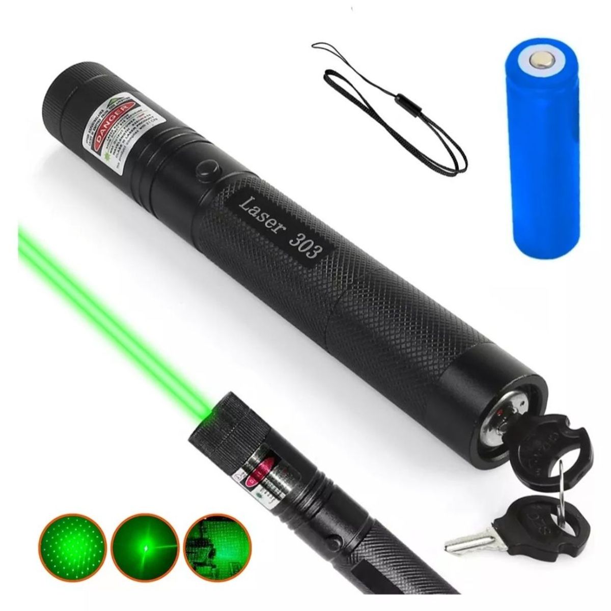 OEM - Puntero Laser303 Gran Alcance 1000mW  Batería Recargable