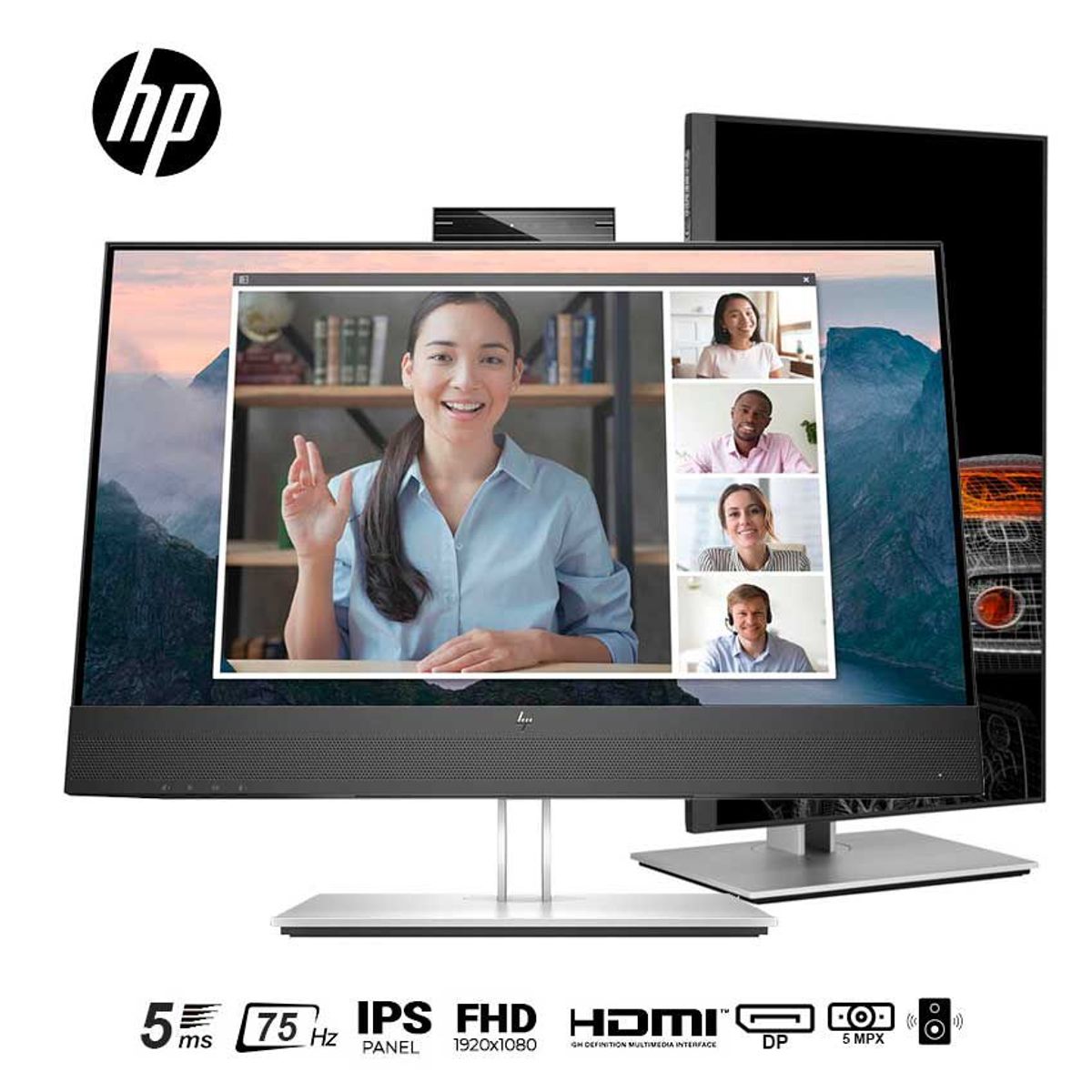 HP - Monitor HP E24mv G4 Videoconferencia Full HD IPS WebCam