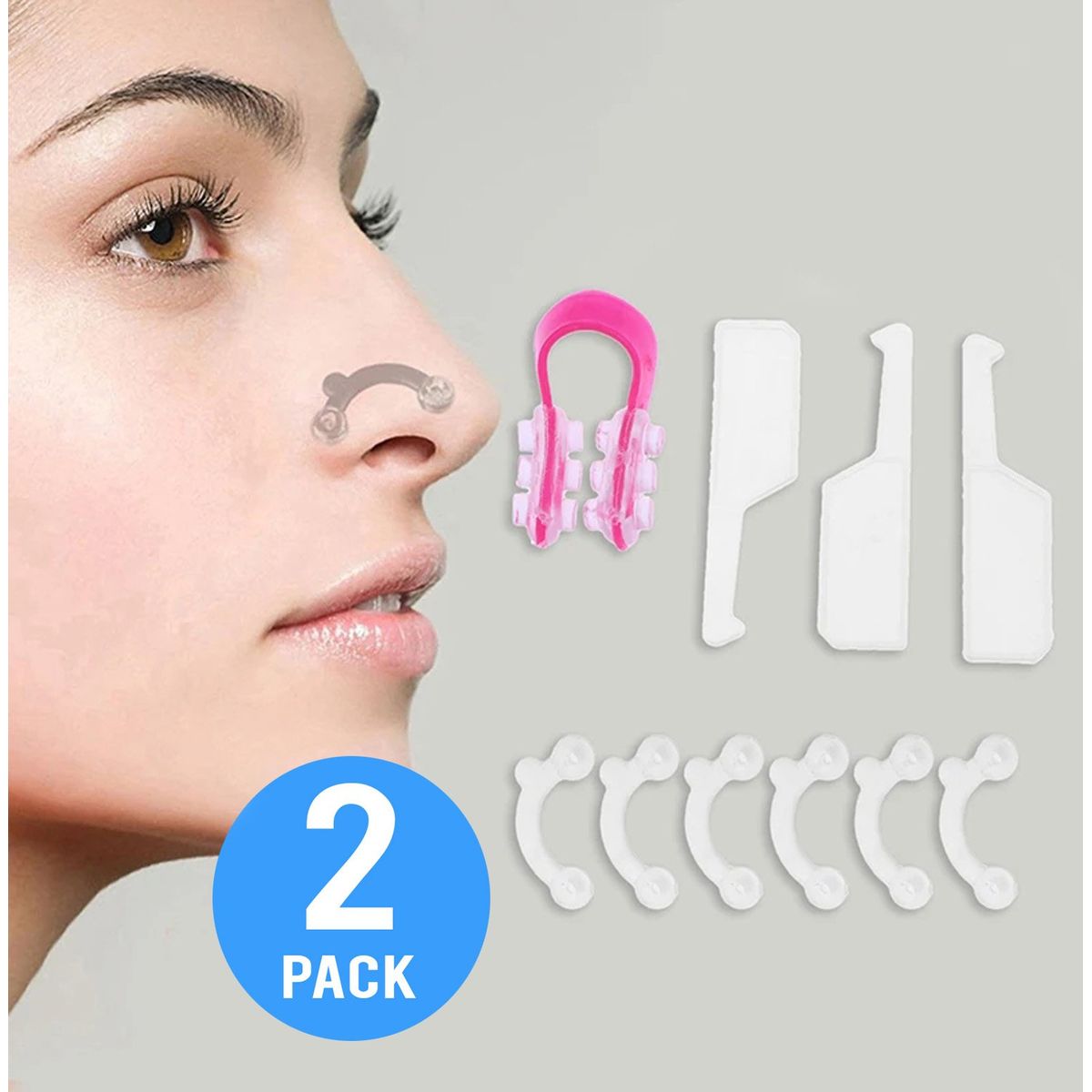 GENERICO - moldeador de nariz Respingada 2 set completo