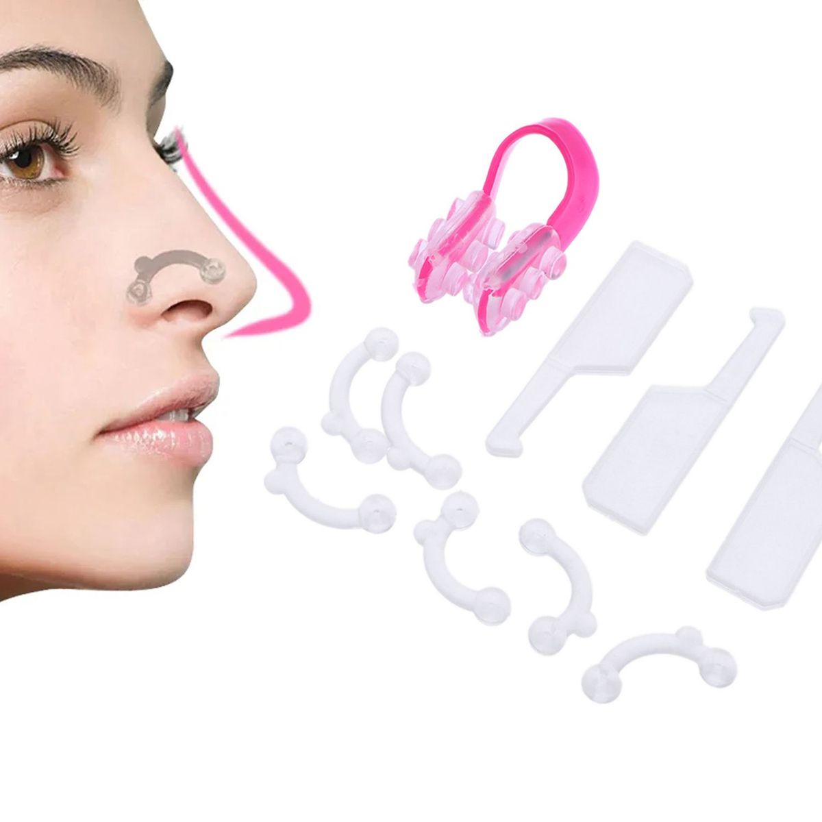 GENERICO - moldeador de nariz respingada 2 set