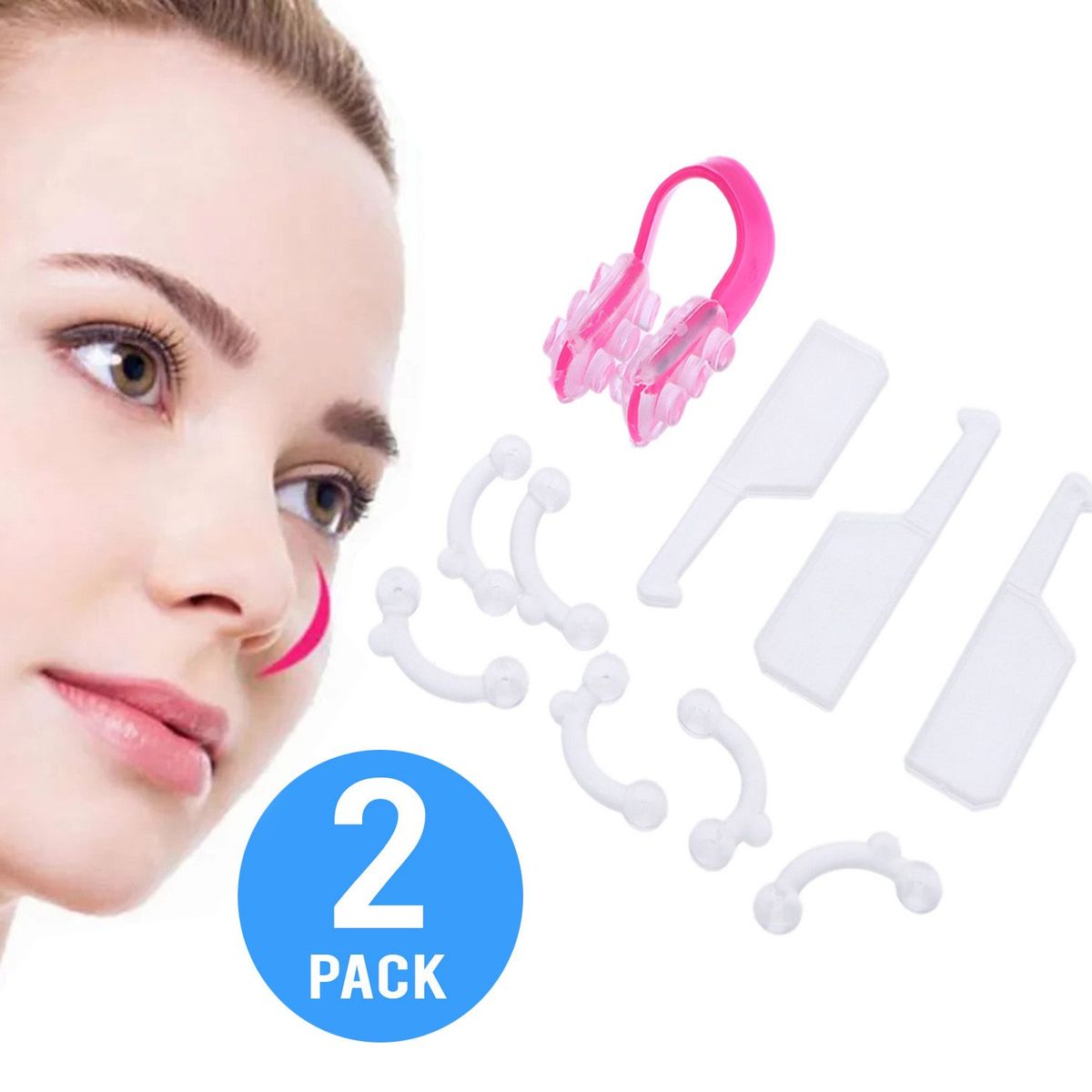 GENERICO - moldeador de nariz  Perfilador De Nariz  2 set completo