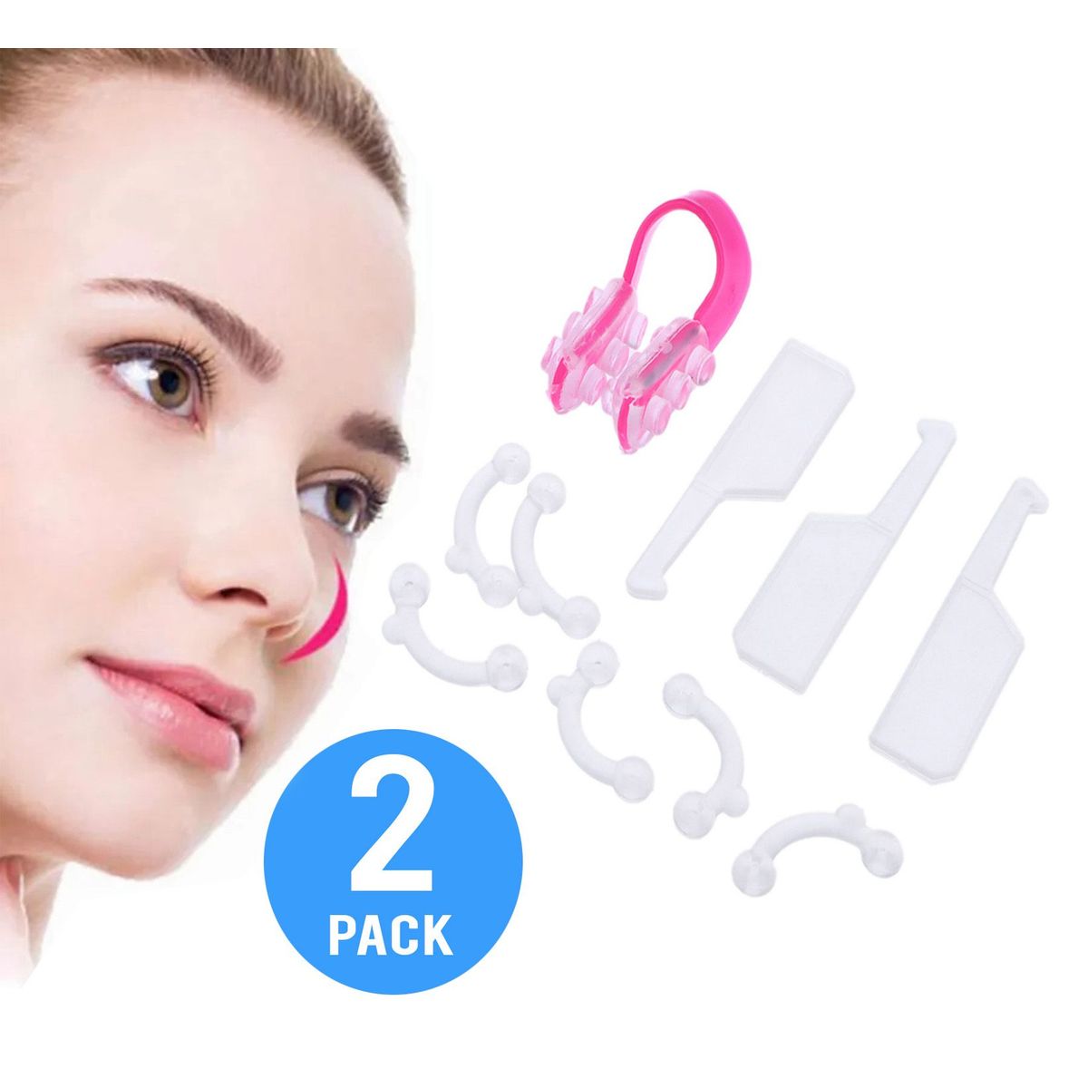 GENERICO - moldeador de nariz  Perfilador De Nariz  2 set completo